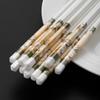 Camellia Ceramic ChopsticksHigh-grade Antibacterial and Anti-mould Chopsticks for Home UseNon-slip and Non-drop