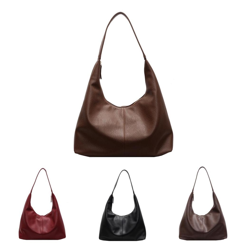 Urban Solid Color Pu Tote Bag With Large Capacity For Daily Use And Fashion Style