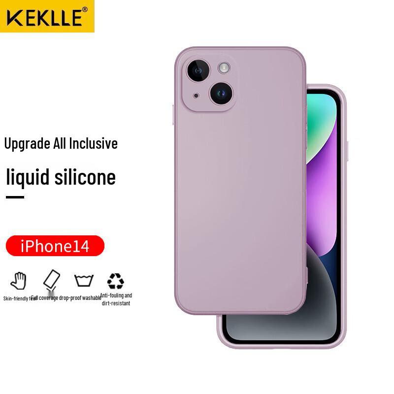 KEKLLE Liquid Silicone Shockproof Phone Case for iPhone 14/15 Series
