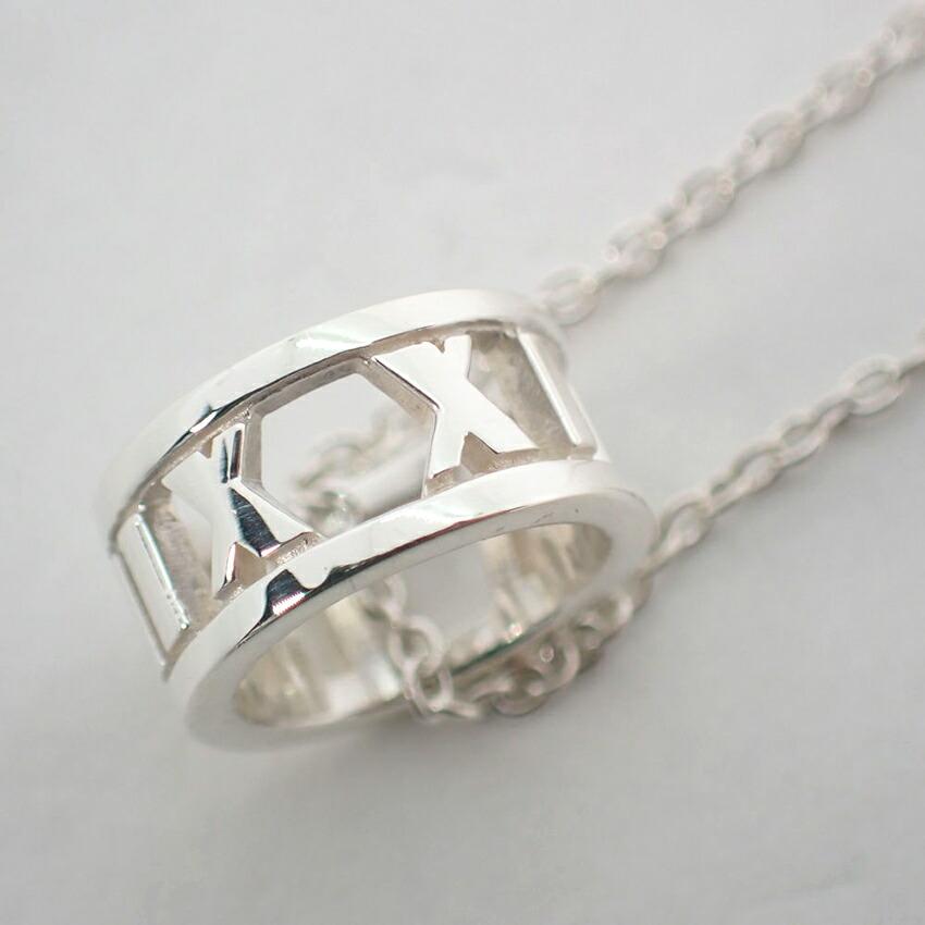 [Pre-owned] TIFFANY/Tiffany 925 Open Atlas Pendant/Necklace/j9-7