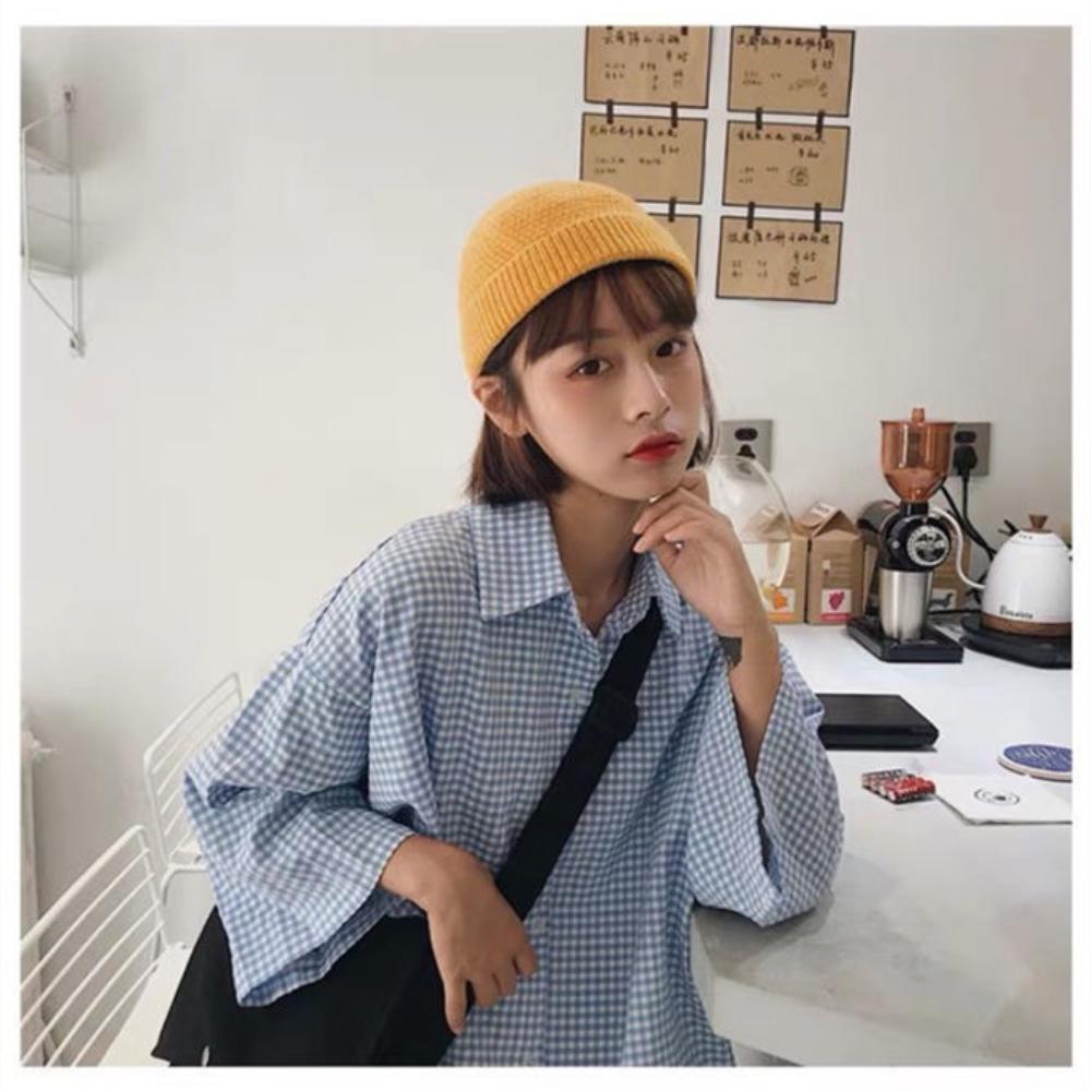 Solid Color Brimless Hats Warm Cold-Proof Cap High Quality Knitted Beanies