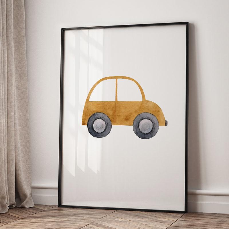

Classic Simplicity Cartoon Cars Art Posters Airplane Canvas Painting Children s Room Wall Art Pictures Home Aesthetic Decor 20X30cm No Framed