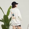 MLB New York Yankees Sweatshirts Unisex Cream Crew Neck Moderate Regular 3AMTQ0131-50CRS