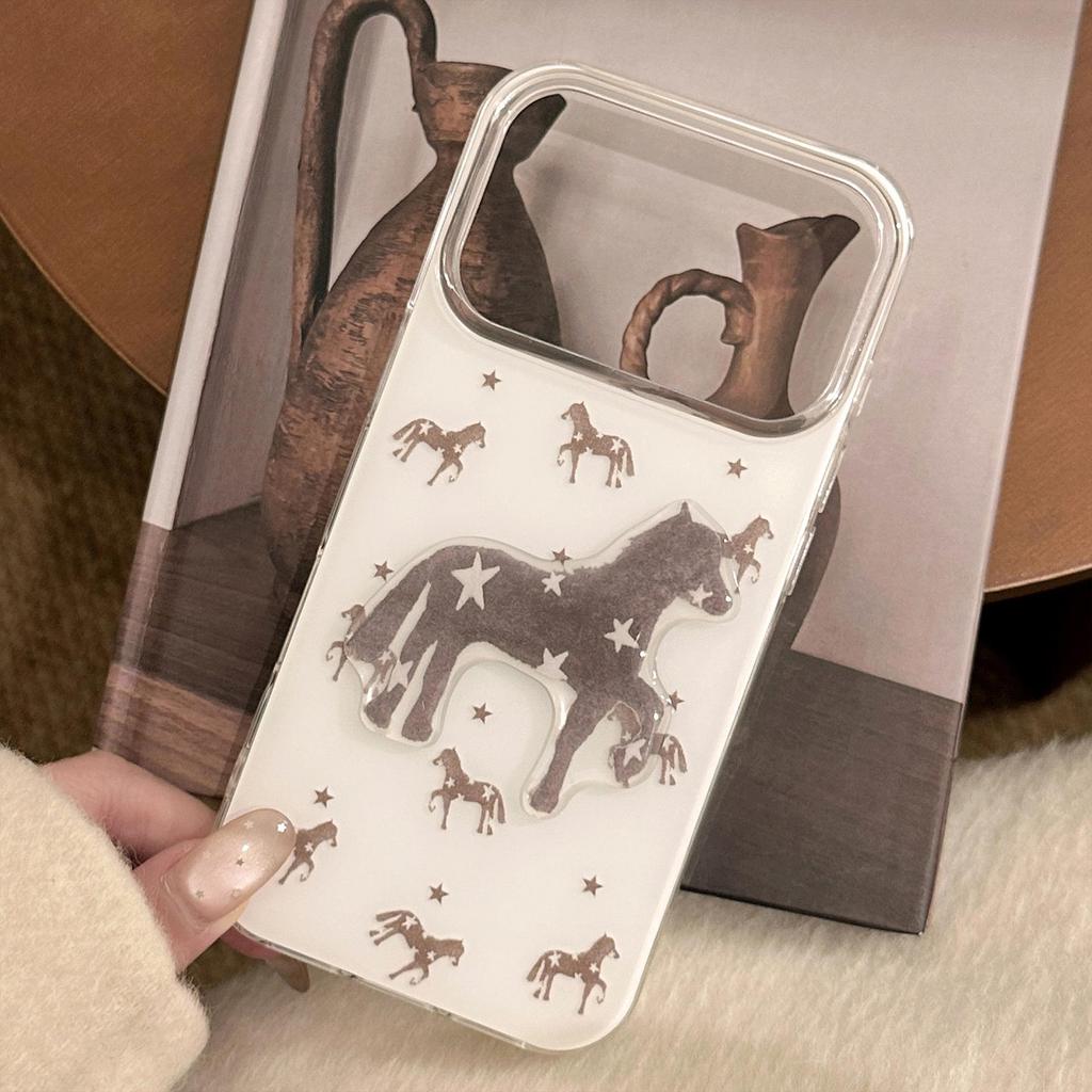 Creative Pony Phone Case for iPhone 15, iPhone 16, iPhone 17 Pro Max