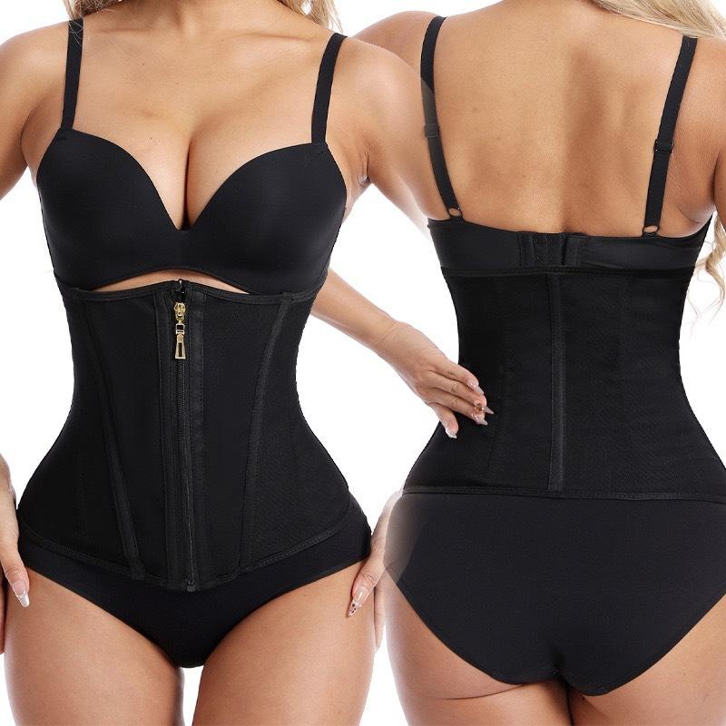 Latex Waist Trainer Women Binders And Sexy Corset Modeling Strap Body Shaper Colombian Girdles Steel Bone Slimming Belt