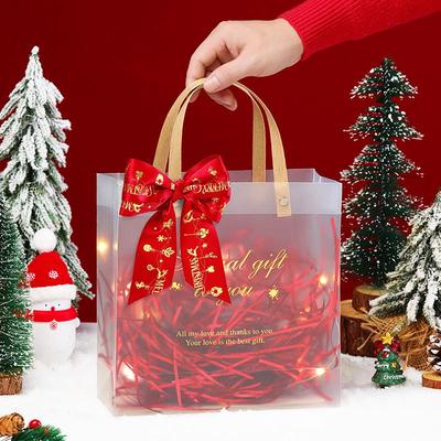 Christmas Eve Apple Candy Souvenir Handbag - Creative Transparent Gift Bag
