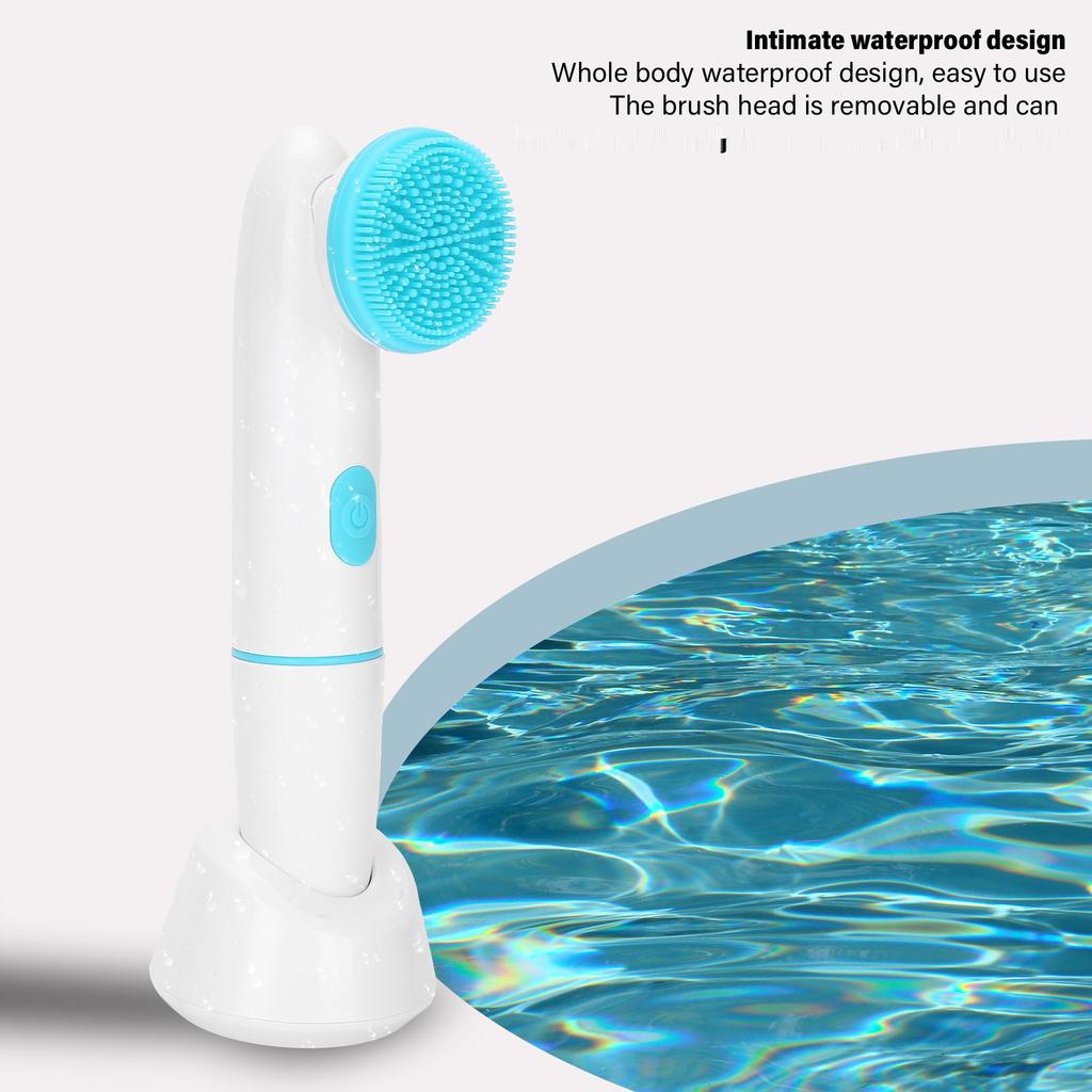 2‑In‑1 Electric Ultrasonic Silicone Face Cleansing Brush Pore Cleaner Face Cleansing Brush