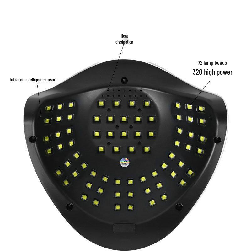 320W UV Nail Curing Lamp with Smart Sensor for Gel Polish - Quick Dry Nail Salon Phototherapy Lamp