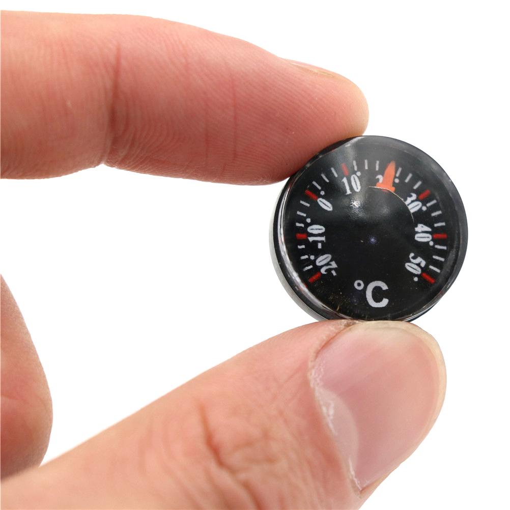 Mini Thermometer Plastic Pointer Round Degrees Indoor And Outdoor Household Meas