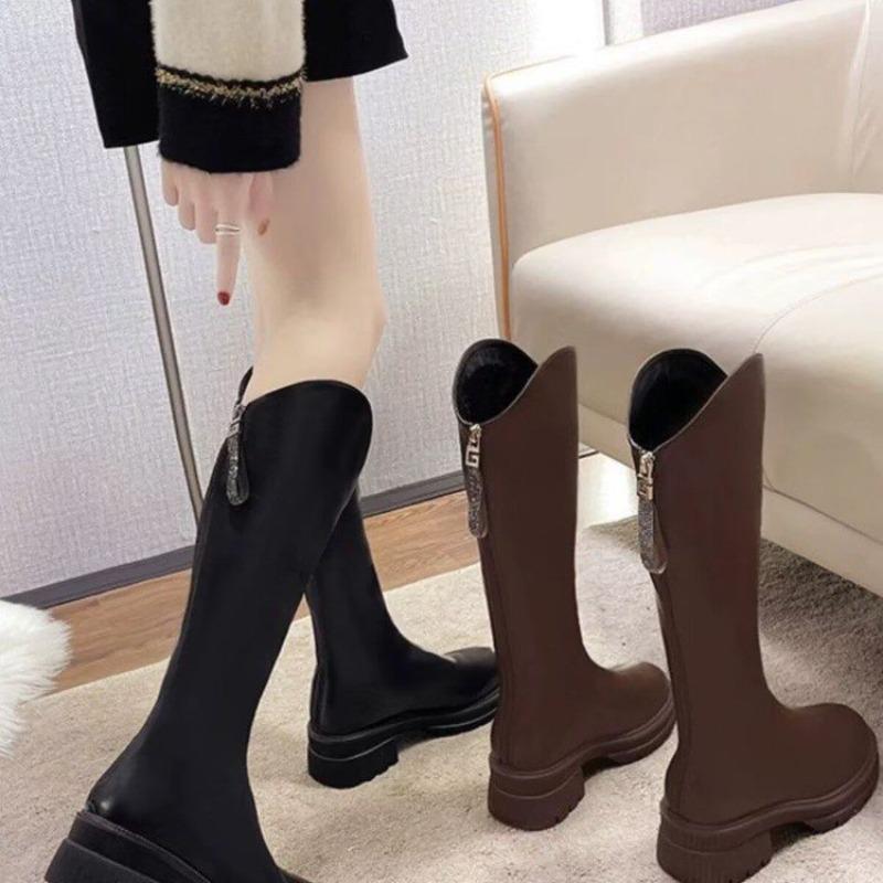 Long Boot Women's Shoes - New Style - Winter and Autumn Thick-soled Boots - Heightening Boots