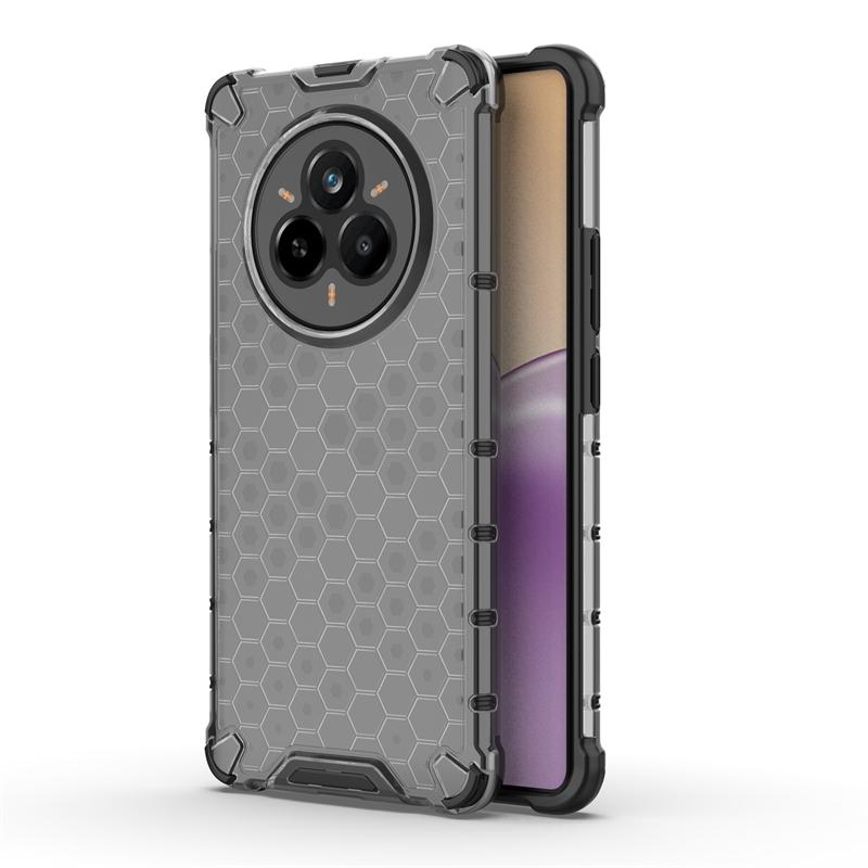 Shockproof Transparent Case For Realme 14 Pro Honeycomb Armor PC Phone Case For Realme 14 Pro Case Cover For Realme 14 Pro Plus