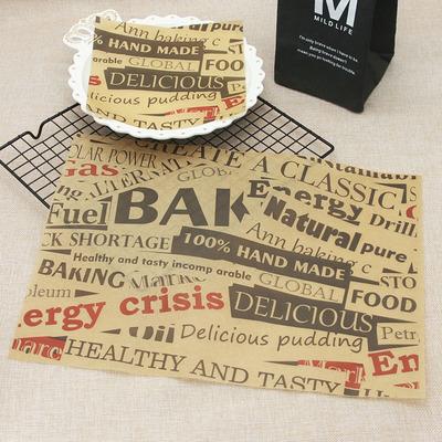 25Pcs/Lot Wax Paper Grease-proof Food Wrappers Basket Liner Wrapping Paper For Bread Sandwich Burger Fries Oilpaper Baking Tools