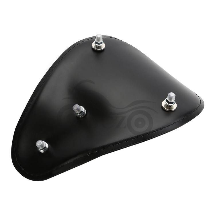 Harley Retro Cruiser Motorcycle Seat & Leather Bag Assembly