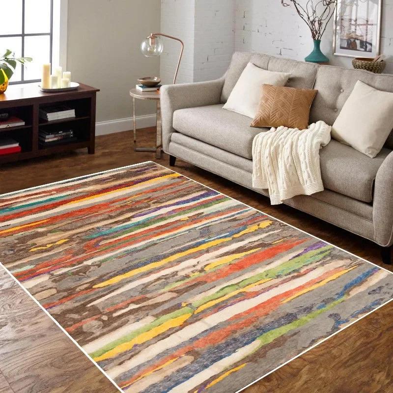 Vintage Style Morocco Luxury Living Room Carpet Ethnic Red Large Decoration Room Rug for Bedroom Soft Fluffy Lounge Floor Mat