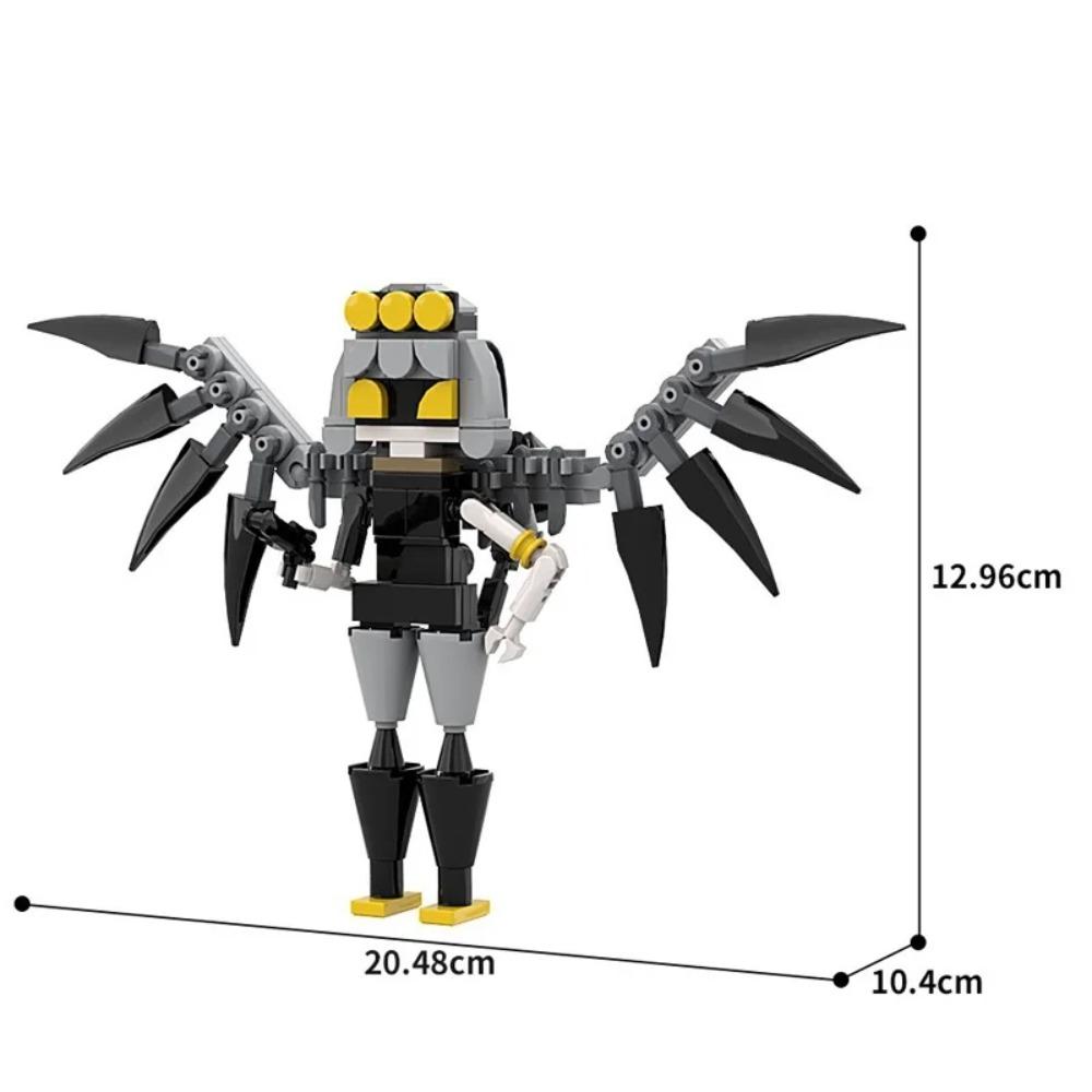 Anime Characters Killer Model Building Blocks Creative Assembly Winged Angel Robots Ornament MOC Bricks Puzzle Toy Holiday Gifts