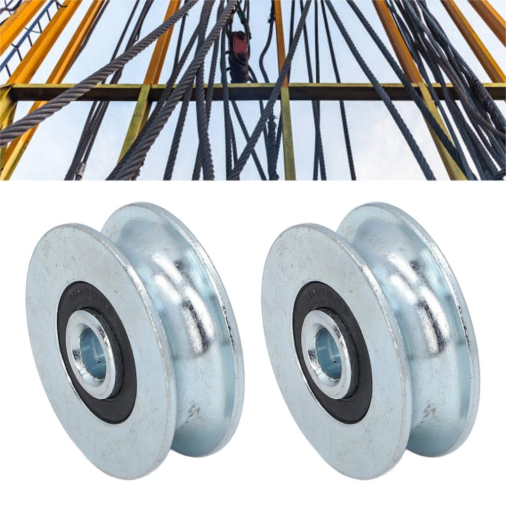 Pulley Wheel 40mm Outer Diameter 8mm Center Hole Diameter Alloy Steel Pulley Rolling Bearing Wheel Pulley Bearing Roller