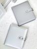 Silver Big A5 3-Ring Binder Card Album Large Capacity Refillable Photo Card Holder for K-Pop Polaroid Pictures, Trading Cards