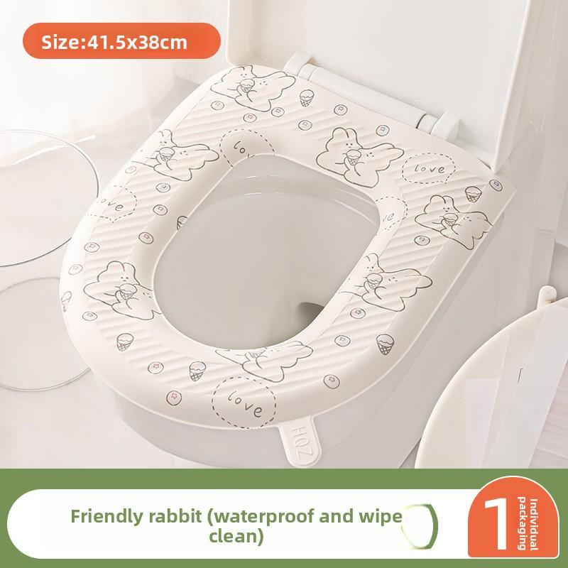 

Всесезонное водонепроницаемое сиденье для унитаза для бытового использования Affectionate Rabbit