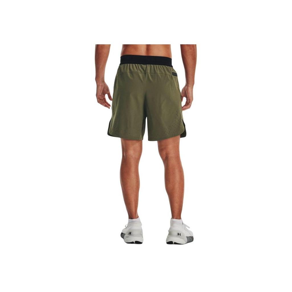 Under Armour Solid Woven Fitness Training Shorts Men Bottoms Navy-Green 1376782-390