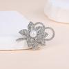 Kristallperlen Blumen Broschen Pins Mode Strassstein Blumige Brosche für Party Tanz Hochzeitsbankett für Elegante Frauen Mädchen