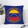 Caracas Venezuela Venezuelan Square Pillow Case Cushion Cover Vintage Zippered Decorative Pillowcase For Home 18"