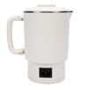 Portable Electric Kettle White 600ml Stainless Steel Interior Insulated Hot Water Kettle for Tea Coffee
