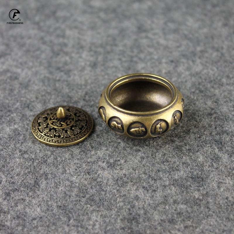 Antique Bronze Chinese 12 Zodiac Animals Incense Burner Home Decorations Pure Copper Hollow Home Censer Sandalwood Censer Holder