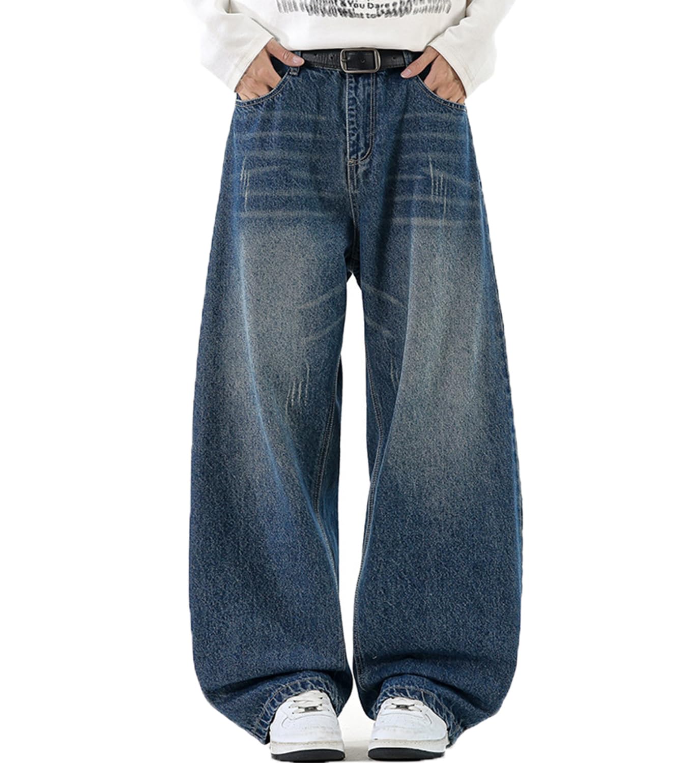 

Широкие Джинсы Длинные Прямые Свободные Однотонные Большие Зимние Синие [F fasnlido] Мужские Джинсы, Брюки, Посадка, Посадка, Цвет, Размеры, Хлопок, Весна, Лето, Осень, (Дж. П.,