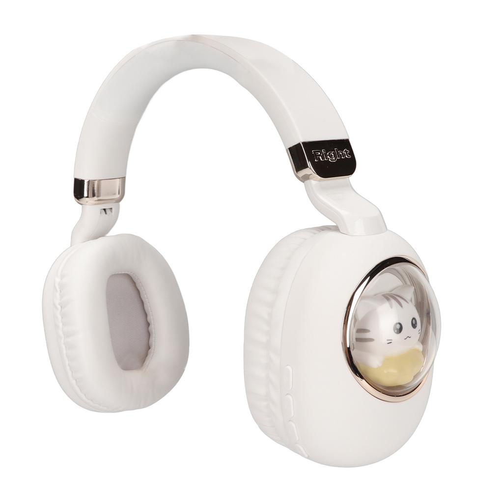 Bluetooth Gaming Headset Cute Cartoon Wired Wireless Stereo Headphone with LED Light for Games