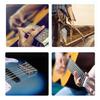 Tibemi Guitar Strap Locks, Set of 12, Guitar Strap Fasteners, 6 Colors, TPR Material, Guitar Pads, Anti-Slip Buckles, for Bass, Ukulele, Guitar, and O