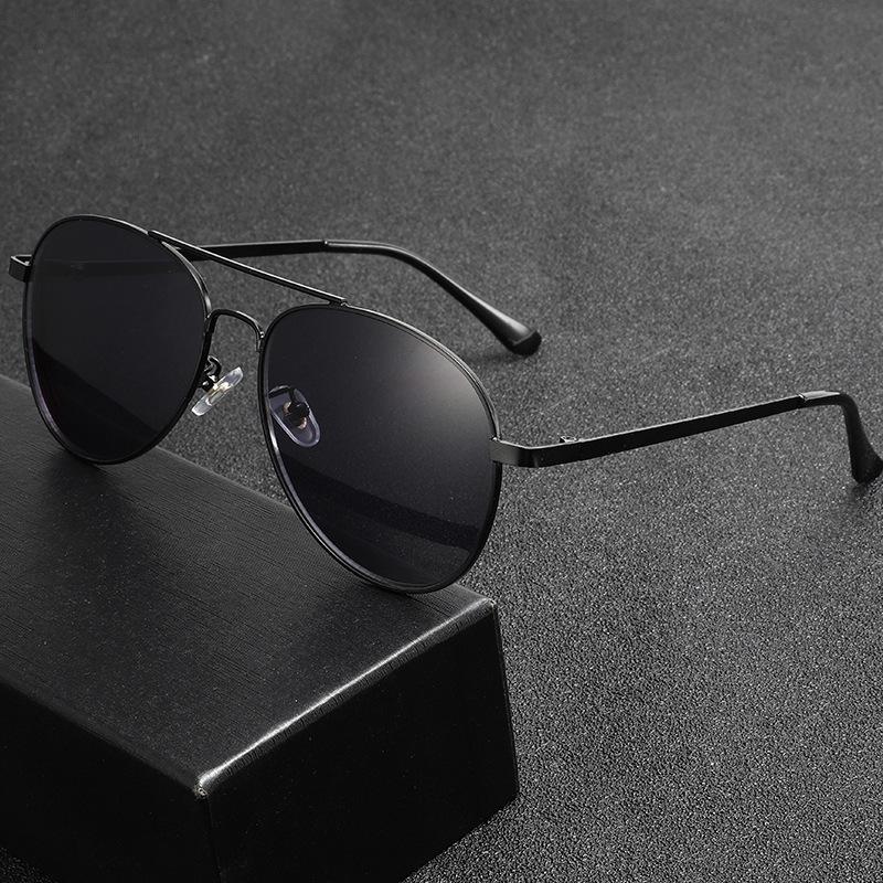 New Pilot-Style Myopia Glasses Metal Outdoor Oversized Frame Double-Bridge UV-Protective Sunglasses Classic Driving Shades