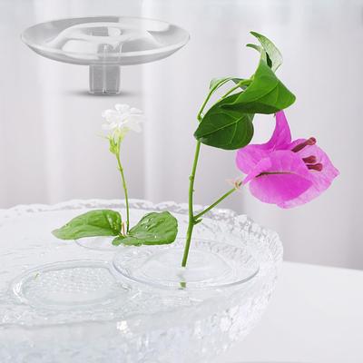 Klar Flytande Blomhållare 10-delars Set Hydroponisk Stjälkdisplay Organizer för Vasar, Flytande Blomsterarrangör för Heminredning