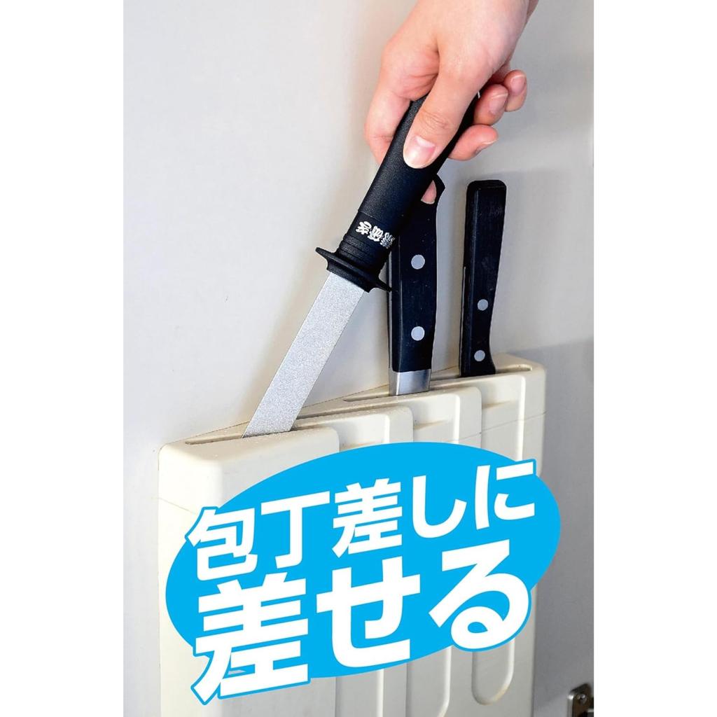 Takagi Diamond Kitchen Sharpener for Knife and Peeler Rough and Finishing Compatible with Stainless and Ceramic Sharpening and Reviving Sharpness