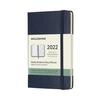 Moleskine 2022 Weekly Diary Hard Cover Pocket Size Sapphire Blue DHB2012WN2Y22