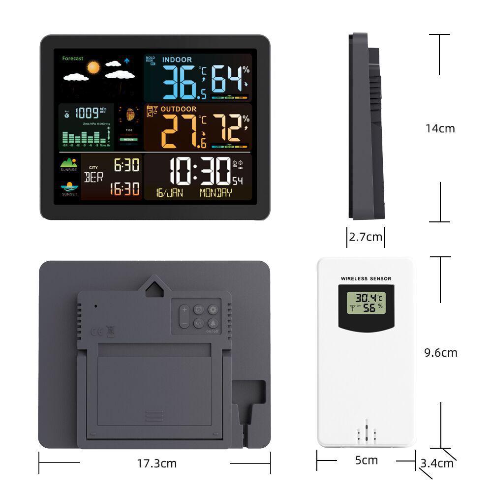 Weather Forecast Alarm Clock Professional Temperature Detector For Living Room