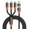 3 in 2 Charging Cable Multi Usb Port Multiple Usb Charging Cord Type C Micro Charger Mobile Phone Wire For iPhone 14 13 12 Xiaom