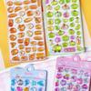 3D Puffy Cartoon Sticker Sheet Ocean Animal Bread Fruit Kawaii Stickers For Phone Case Laptop Journal Scrapbook Diy Decoration