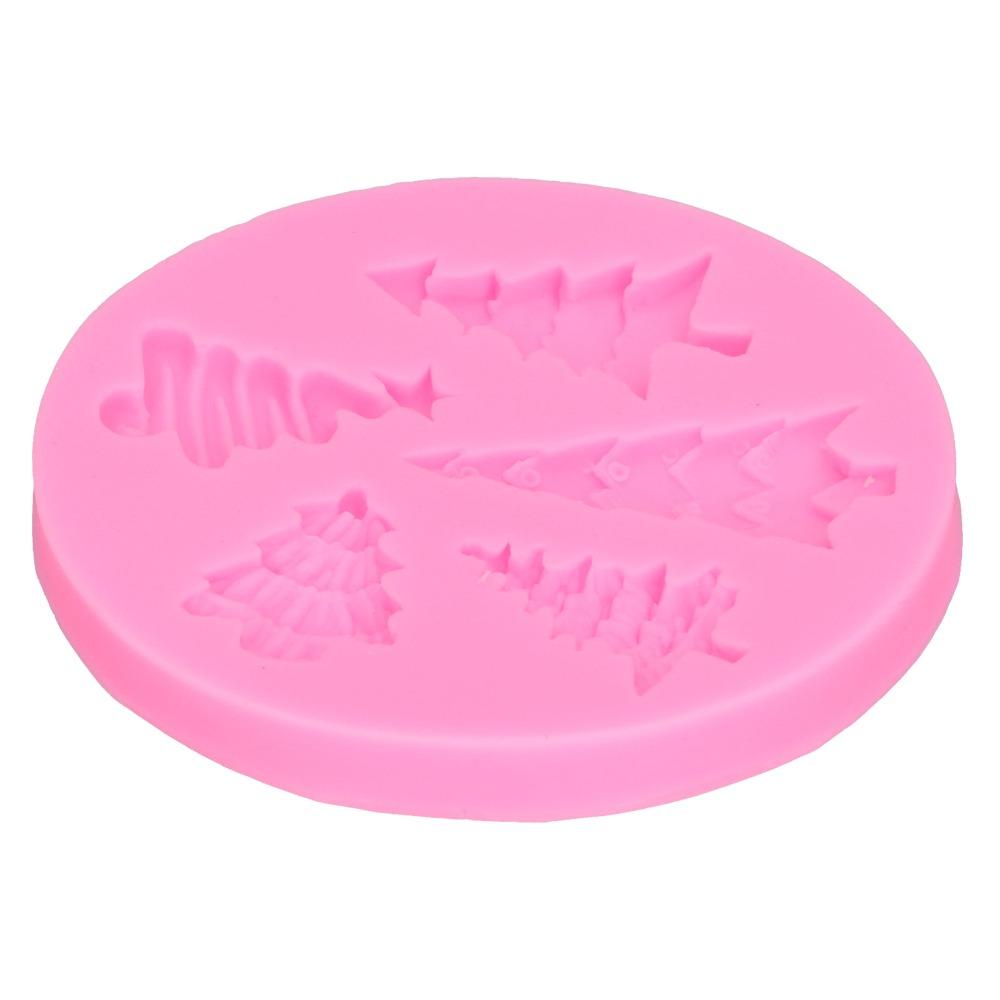 Round Shape Silicone Fondant Mold Tree Cavities Chocolate Baking Mold Cake Decoration