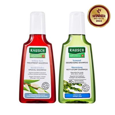 Shampoo al Bark di Salice 200ML & Shampoo Sgrassante alle Alghe 200ML Duo Speciale