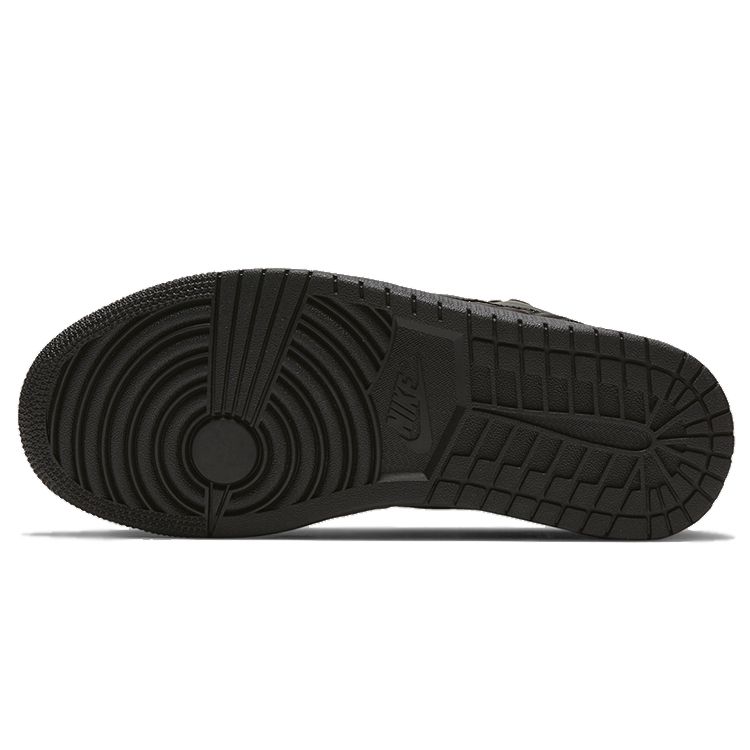 Air Jordan 1 Low Triple Black Quilted Women Sneakers DB6480-001