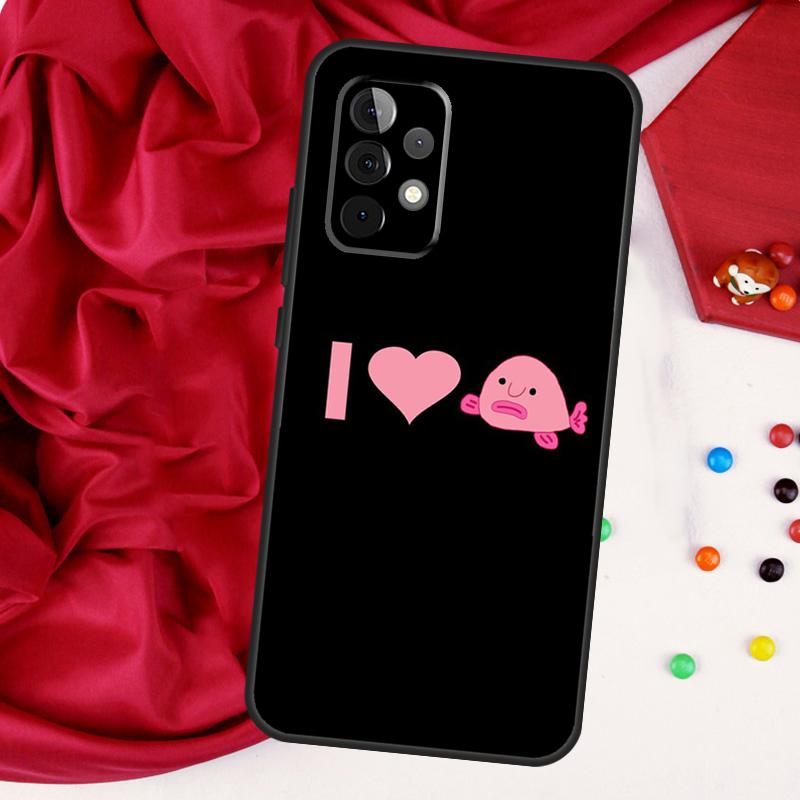 Cute Blobfish For Samsung Galaxy A52 A32 A22 A54 A14 A16 A26 A36 A56 A55 A35 A05 A06 A15 A53 A33 A13 Case