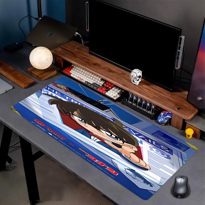 Detective Conan Druck Mauspads, Anti-Rutsch Schreibtisch Tastaturmatte, für PC Laptop Gaming Arbeiten Tägliche Nutzung, Coole Festival Überraschungsgeschenk