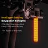 Bike Lights for Night Riding Intelligent Sensing Navigation Bike Tail Light with Long Endurance Battery and Dual