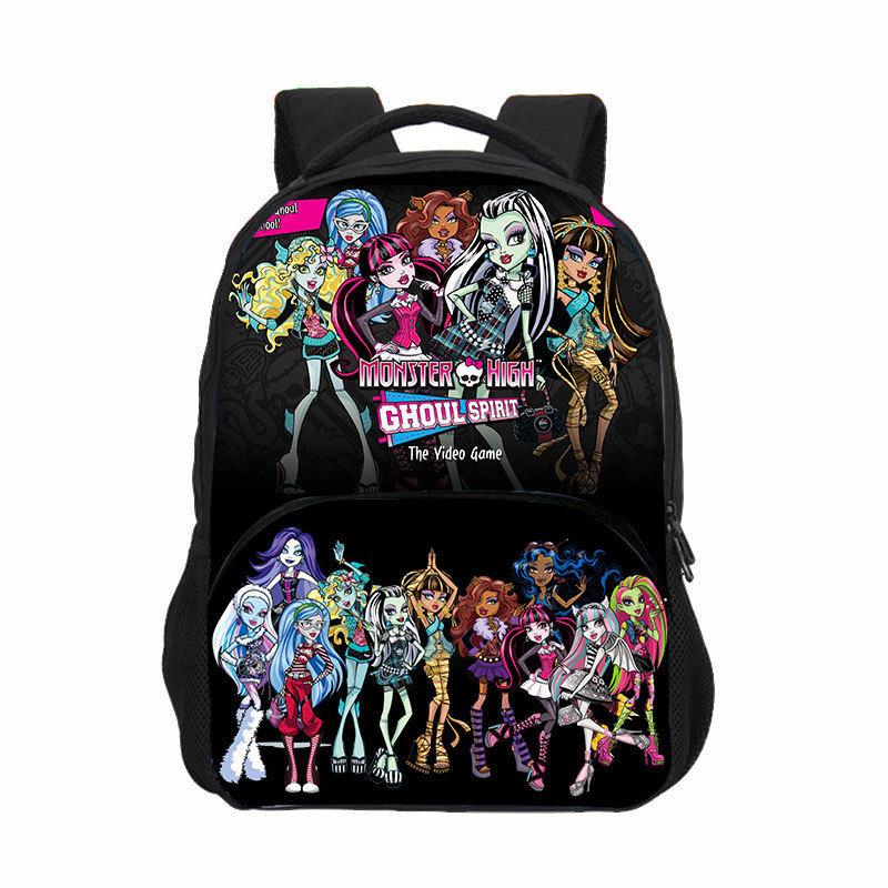 

Двухлямочный рюкзак Monster High для школы, подростковый, с полиэстеровым принтом Color1