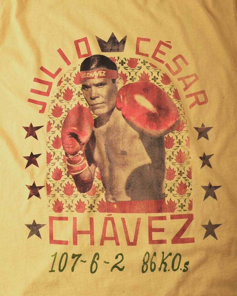New JULIO CESAR Chavez Stats Yellow Tee Gift family S234XL Shirt FN301 Unisex T-Shirt L