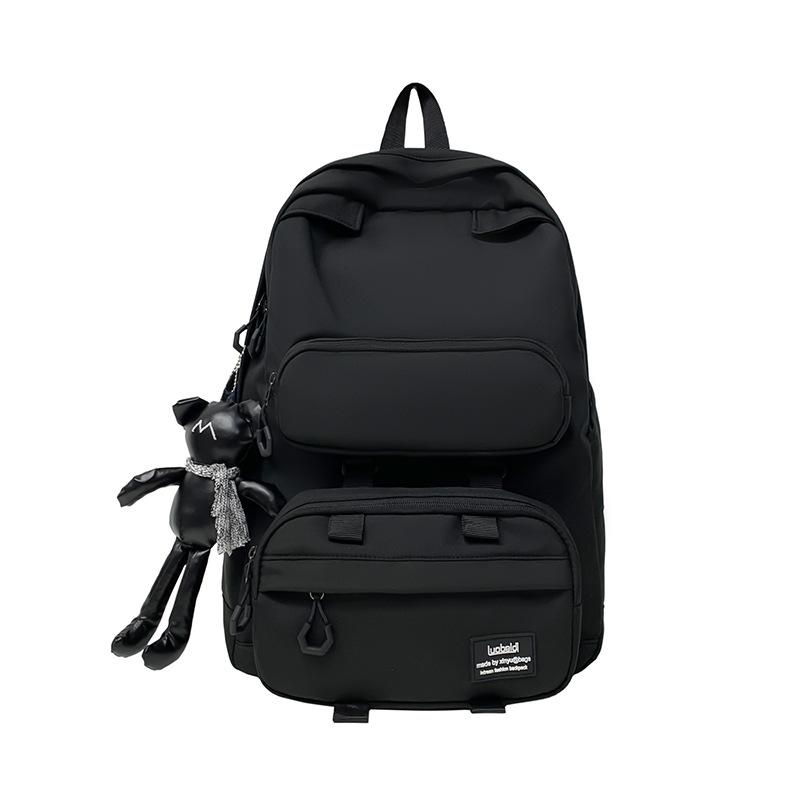 Schoolbag, Japanese Dark Functional Backpack for Men, Large Capacity INS Trendy Workwear Backpack, School Bag for Girls, Student Laptop Bag, Trendy