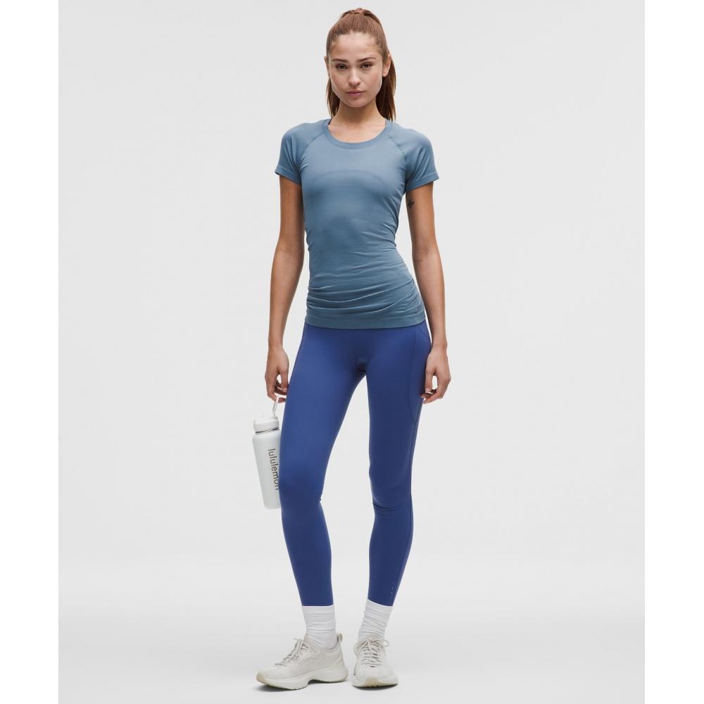 Lululemon Swiftly Tech Short Sleeve Shirt 2.0  Hip Length Steel Blue Steel Blue