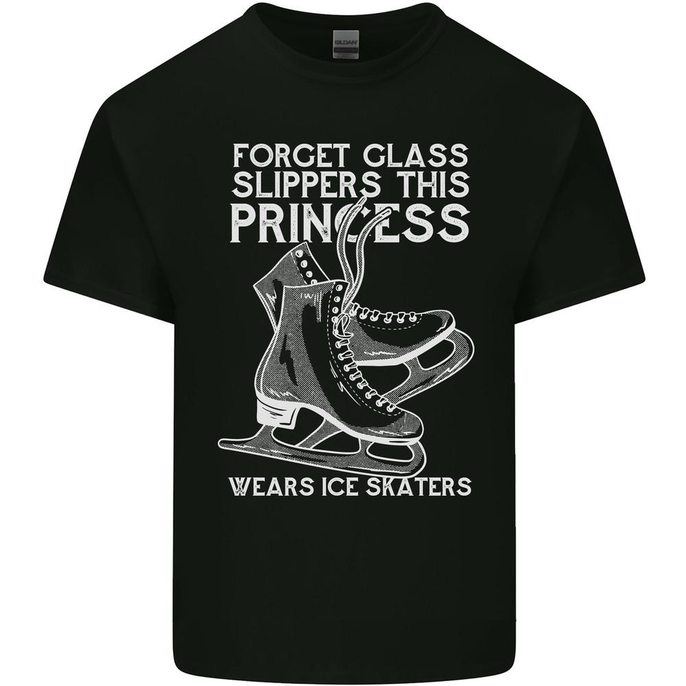 Funny This Princess Wears Ice Skates Skater Mens Light Cotton T-Shirt Unisex T-Shirt L