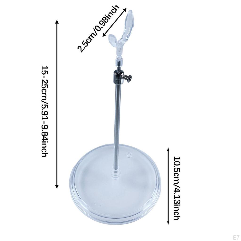 1/12 1/6 Doll Stand Adjustable Height Sturdy Premium, with Stable Base, Durability Accessories