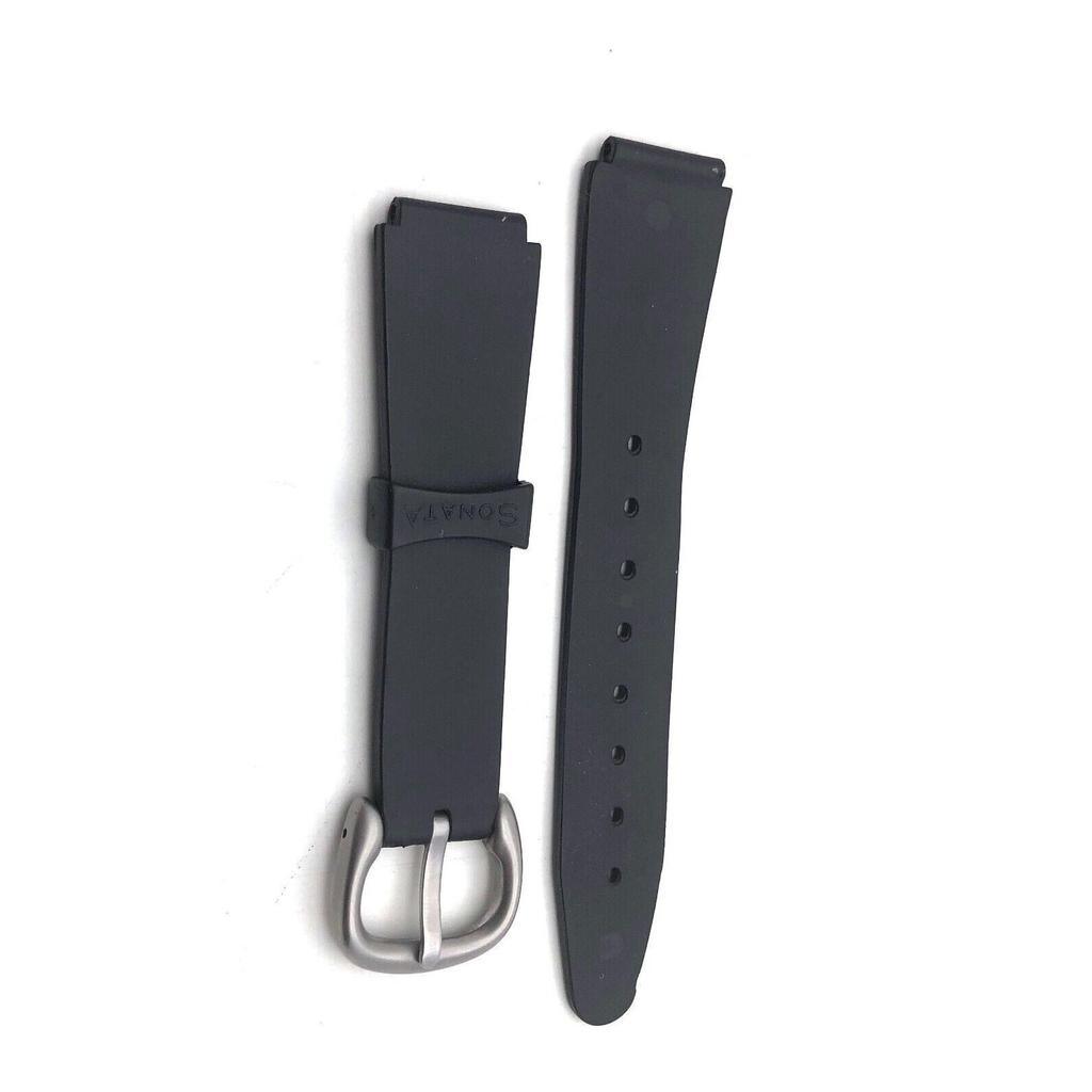 RSINC Gebrauchte Damenuhr Kautschukarmband, Armband 16,9 mm (Schwarz) JL286093830591